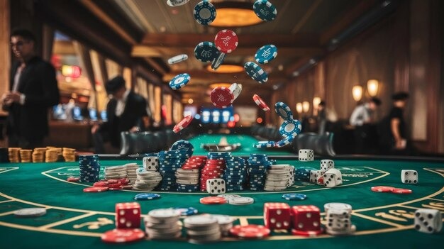 Live baccarat dealer at al togel studio with multiple camera angles